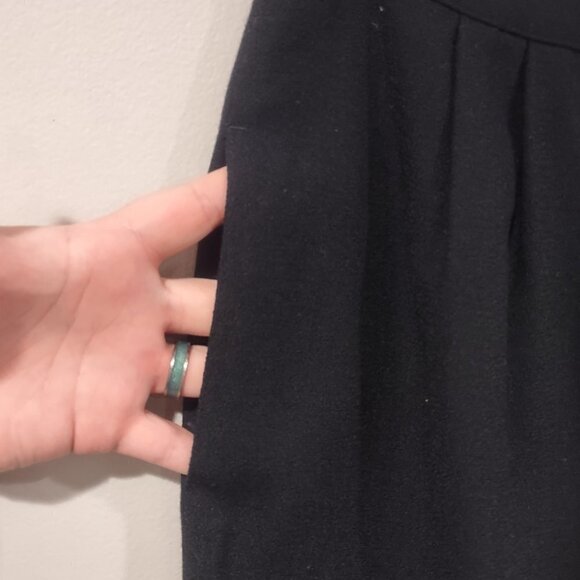 Kasper Women's Wool Black Pencil Skirt Size 12 - Picture 4 of 6